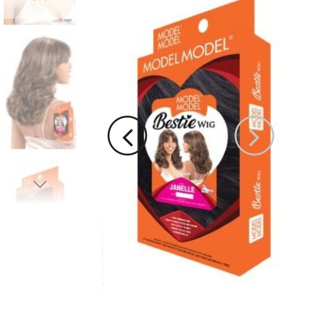 Janelle Bestie Wig Synthetic Hair Full Wig Model Model